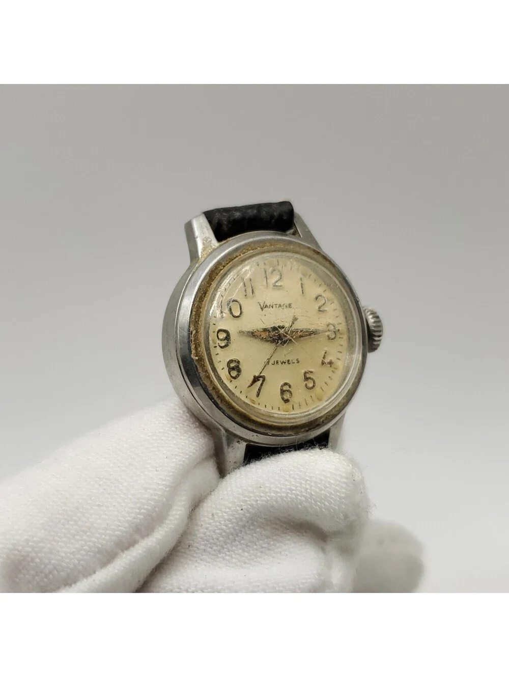 Vintage Vantage Mechanical Womens 20mm Watch For Parts Or Repair